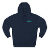 Hyper Teal Small Downshift Logo Three-Panel Hoodie