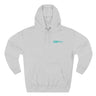 Hyper Teal Small Downshift Logo Three-Panel Hoodie