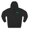 Hyper Teal Small Downshift Logo Three-Panel Hoodie