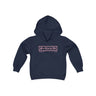 Fire Pink Youth Japanese Downshift Logo Kids Hoodie