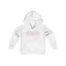 Fire Pink Youth Japanese Downshift Logo Kids Hoodie