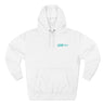 Hyper Teal Small Downshift Logo Three-Panel Hoodie