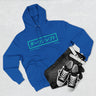 Hyper Teal Japanese Downshift Logo Three-Panel Hoodie