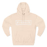 Pure White Japanese Downshift Logo Three-Panel Hoodie