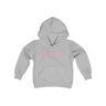 Fire Pink Youth Japanese Downshift Logo Kids Hoodie